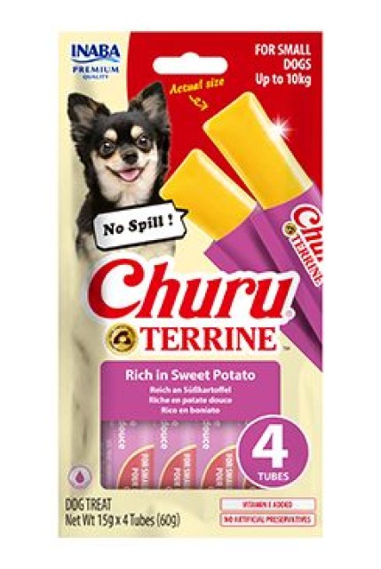 Churu Dog Terrine batáty plemena S 4x15g