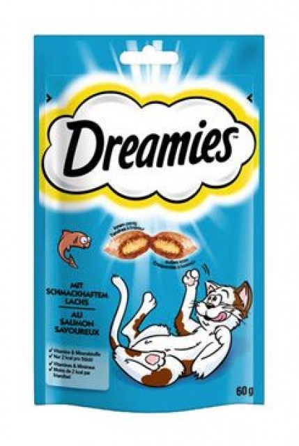 Dreamies kočka pochoutka s lososem 60g