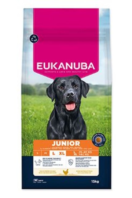 Eukanuba Dog Junior Large rich in fresh Chicken 15kg