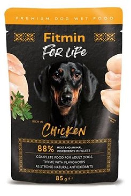 Fitmin For Life dog Kuřecí s bylinkami kapsa 85g
