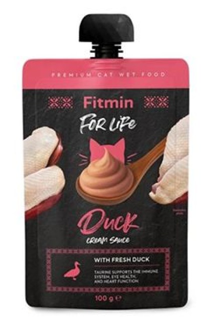 Fitmin For Life cat Cream sauce kachní kapsa 100g