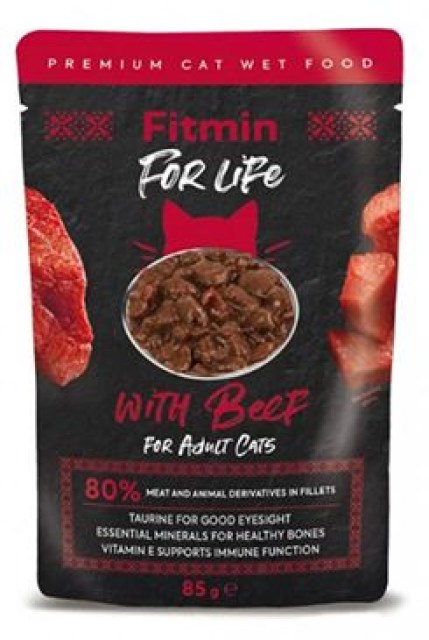 Fitmin FL cat kapsa Hovězí 85g