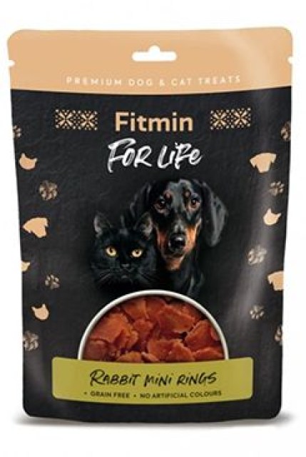 Fitmin FL dog,cat poch. Králičí mini kroužky 70g