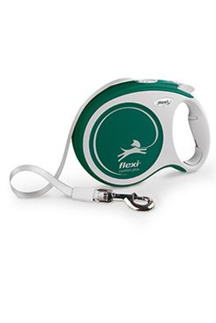 Vodítko FLEXI Comfort Plus L pásek 5m/60kg zelená