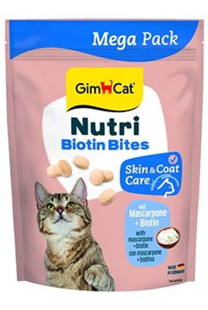 GimCat Nutri Biotin Bites tablety s mascarpone 425g