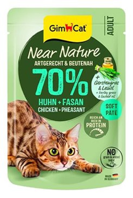 GimCat Near Nature kapsa kuře&bažant 85g