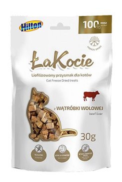 Pochoutka mrazem sušené Hovězí játra pro kočky 30g