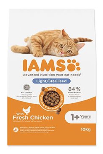 Iams Cat Adult/Senior Weight Control Chicken 10kg