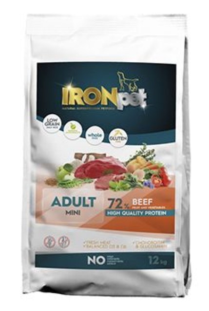 IRONpet Dog Adult Mini Beef 12kg