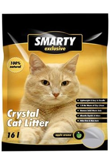 Podestýlka Smarty Exclusive silikát, jablko 16l
