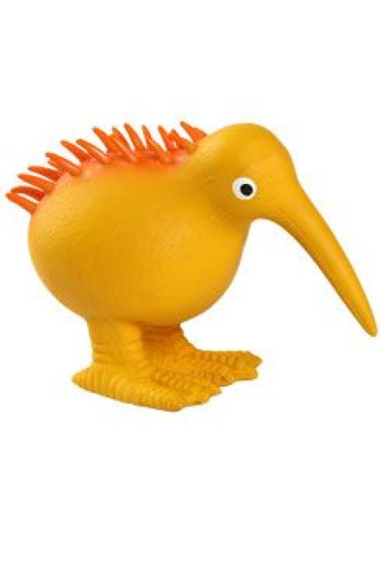 Hračka pes WHISTLE latex,pískací,oranž. 8,5cm KW