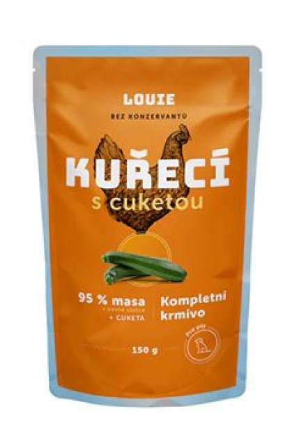 Louie Dog kapsa Kuřecí s cuketou 150g