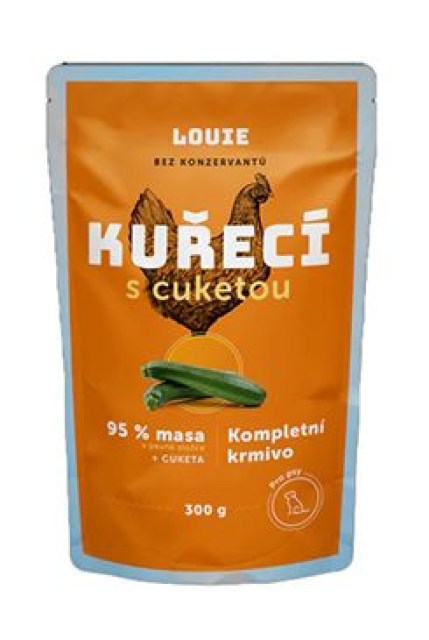 Louie Dog kapsa Kuřecí s cuketou 300g
