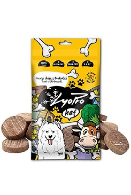 Lyopro DOG poch. mrazem sušený Hovězí chips s brok.50g