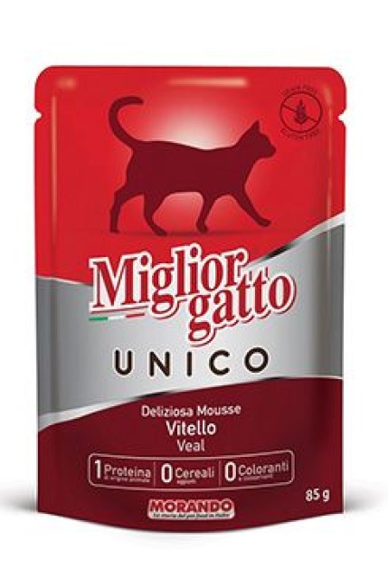 Miglior Cane Unico kapsička pro kočky telecí 85g