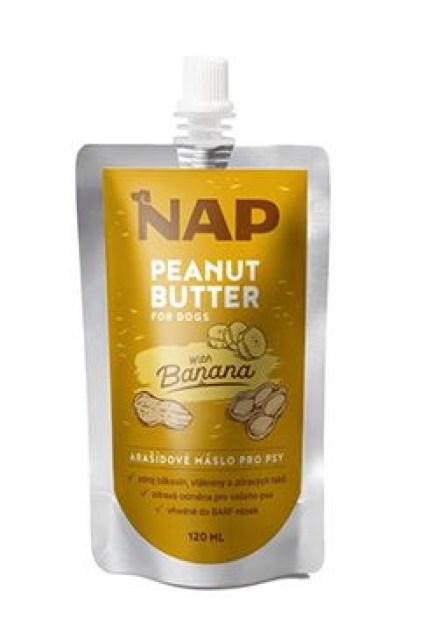 NAP Arašídové máslo pro psy, banán 120ml