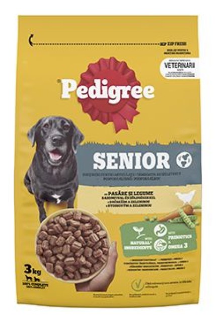 Pedigree Dry Senior drůbeží se zeleninou 3kg