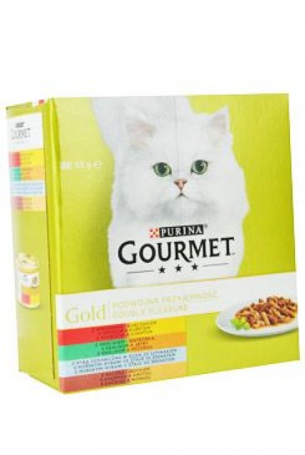 Gourmet Gold Mltp konz. kočka kousky duš.a gril.8x85g