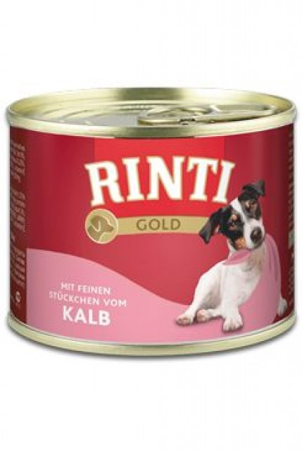Rinti Dog Gold konzerva telecí 185g