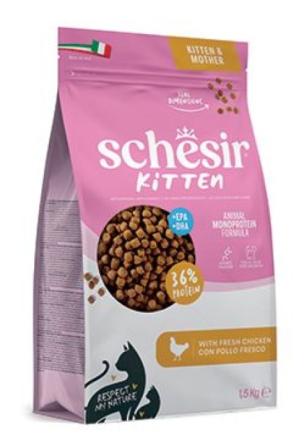 Schesir Cat Animal Monoprotein Kitten kuřecí 1,5kg