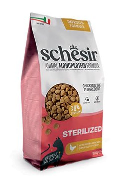Schesir Cat Animal Monoprotein Sterilized kuřecí 10kg