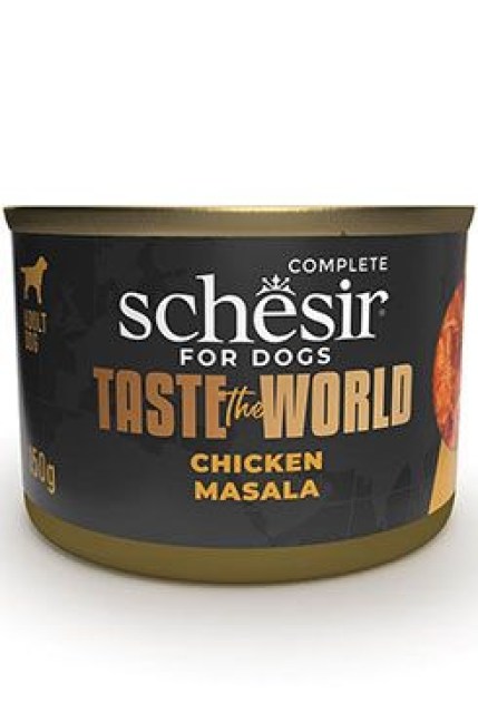 Schesir Dog konz. Taste World chicken masala 150g