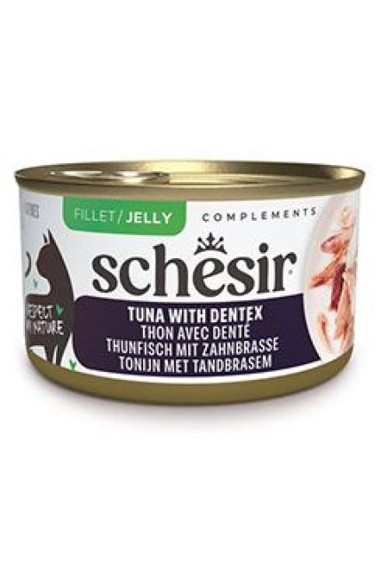 Schesir Cat konz. Complements tuňák/zubatec želé 70g