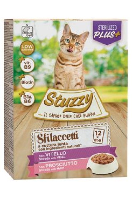 Stuzzy Cat kapsa Adult Sterilised šunka 12X85G