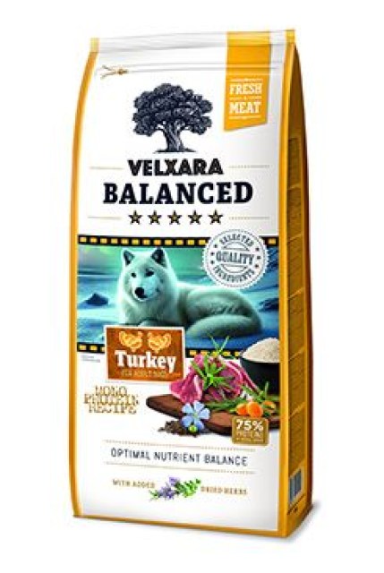 Velxara Balanced FM Dog Adult Monoprot.Turkey&Rice12kg