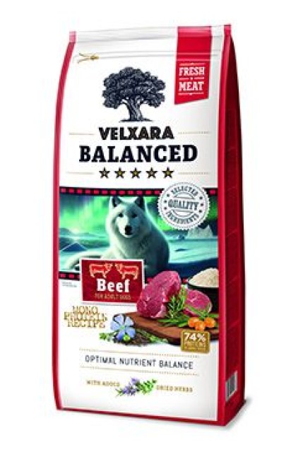 Velxara Balanced FM Dog Adult Monoprot.Beef&Rice 750g