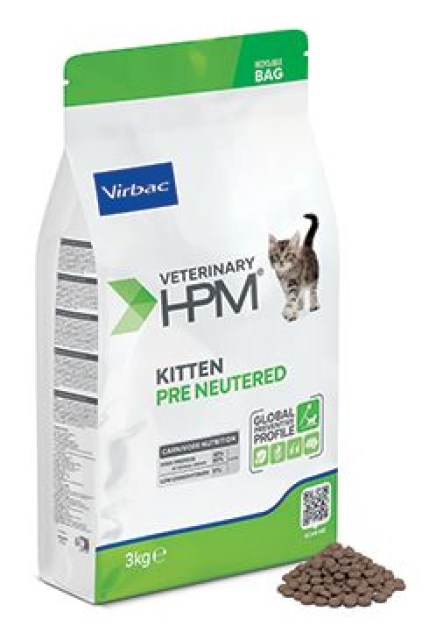 VET HPM Baby Pre Neutered Cat 3kg NEW