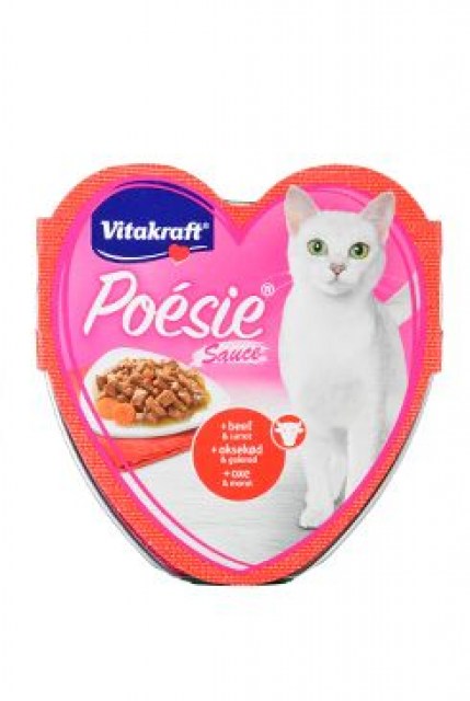 Vitakraft Cat Poésie konz. šťáva hovězí, mrkev 85g