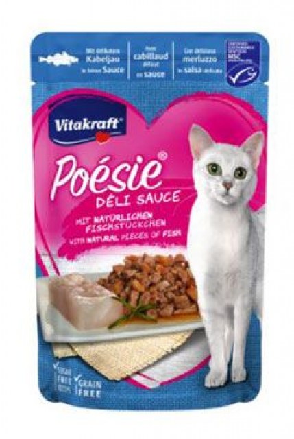 Vitakraft Cat Poésie DéliSauce kapsa treska 85g
