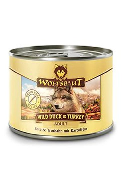 Wolfsblut Dog Adult Wild Duck&Turkey konz. 200g