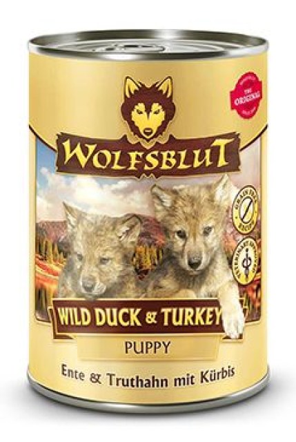 Wolfsblut Dog Puppy Wild Duck&Turkey konz. 395g