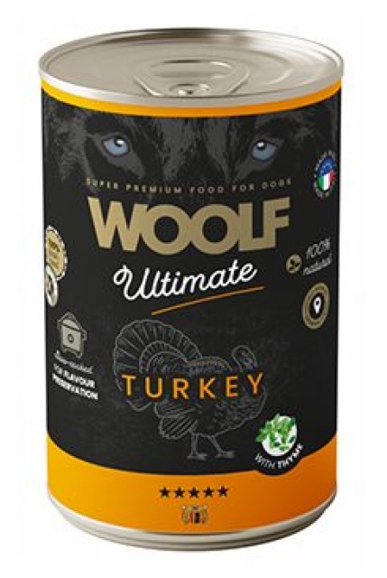 WOOLF Ultimate DogFood konz. Turkey 400g