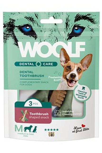 WOOLF Dental Care Toothbrush M 120g/3ks