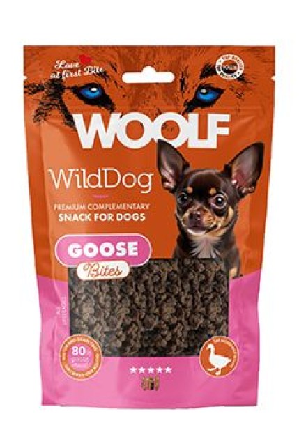 WOOLF WildDog poch. Bites Soft Goose 100g