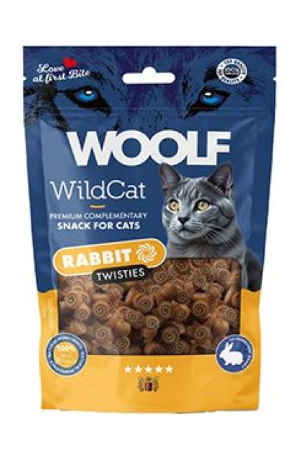 WOOLF WildCat Twisties Snack Rabbit 50g
