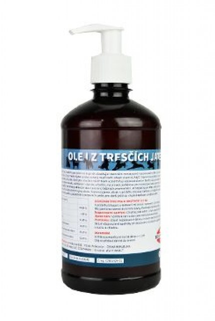 Olej z tresčích jater pro psy ZEUS 100% 500 ml
