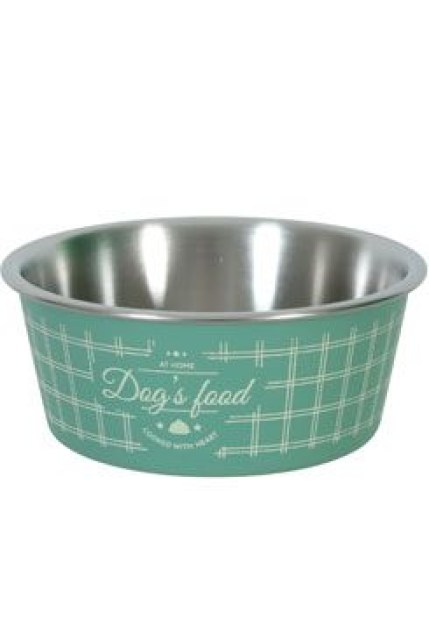 Miska nerez pes FOOD DOG 400ml zelená Zolux