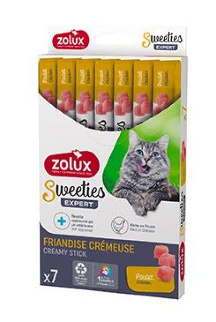 Pochoutka kočka SWEETIES kuře 7ks Zolux