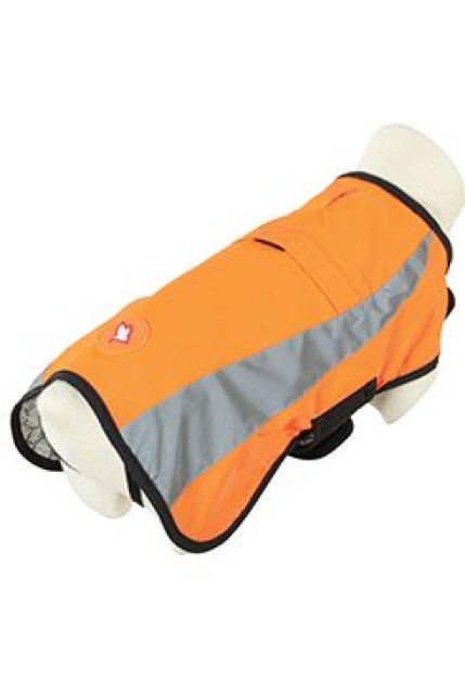 Obleček bunda pro psy REFLEXNÍ oranžová 50cm Zolux