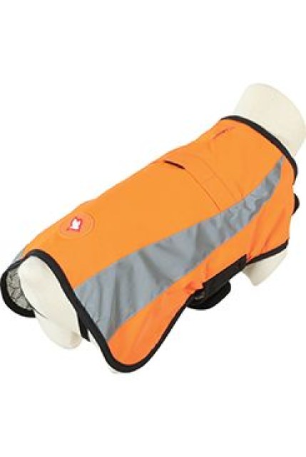 Obleček bunda pro psy REFLEXNÍ oranžová 55cm Zolux