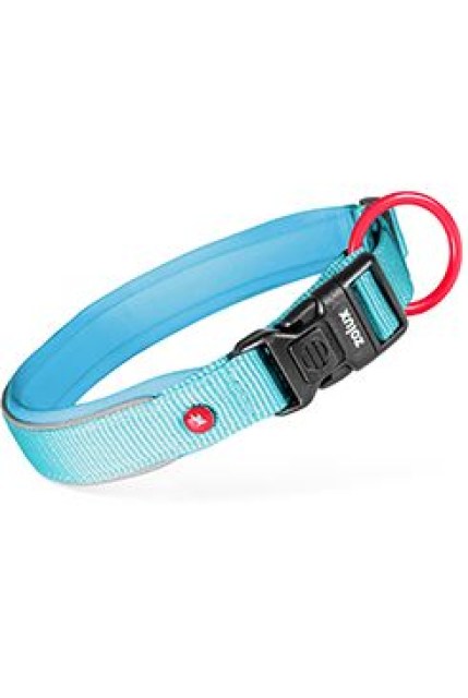 Obojek pes PREMIUM Nylon 15mm/25-30cm tyrkysová Zolux