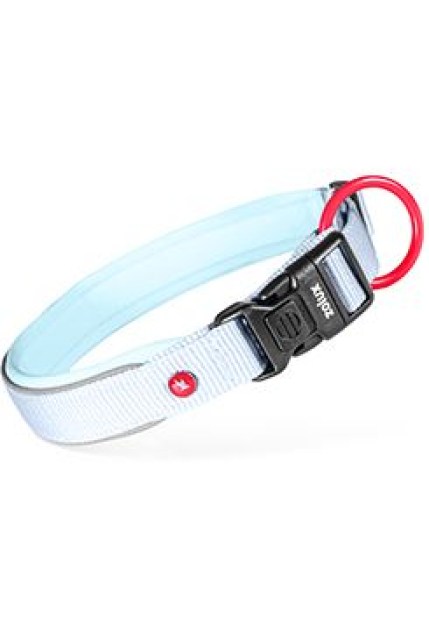 Obojek pes PREMIUM Nylon 15mm/25-30cm sv.modrá Zolux