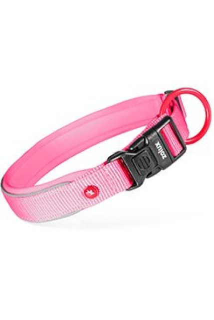Obojek pes PREMIUM Nylon 15mm/30-35cm fuchsiová Zolux