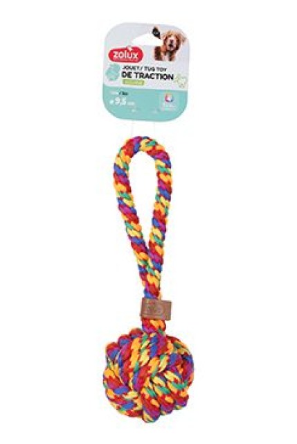 Hračka pes RAINBOW Míček 9,5cm Zolux