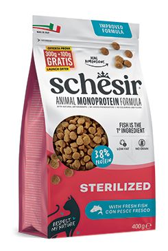 Schesir Cat Animal Monoprotein Sterilized rybí 400g