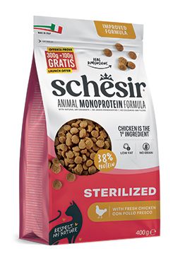 Schesir Cat Animal Monoprotein Sterilized kuřecí 400g